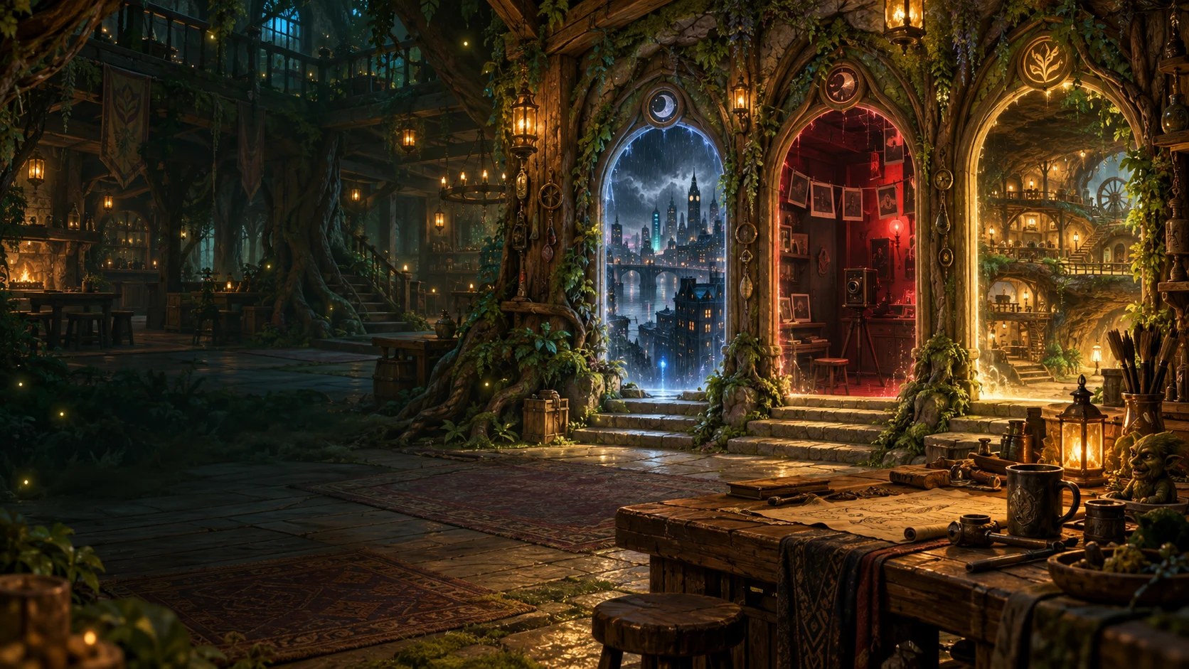 La tanière du studio : un atelier fantastique ouvert sur trois mondes